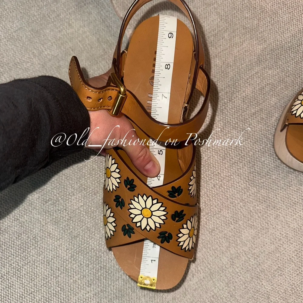 MIU MIU Platform Leather Sandals 37 - Picture 15 of 15